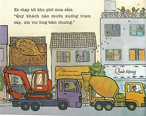 Sách Ehon - Thực Phẩm Tâm Hồn Cho Bé - Xe Bus Píng Poong Đi Biển (Tái Bản 2020)