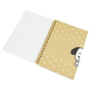 Sổ Lò Xo Bìa Nhựa Puppy A5 - Kẻ Ngang - Oxford D481A5 - Màu Nâu