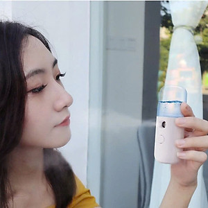 Máy Xông Làm Đẹp Da Mặt Máy xông hơi mặt Máy Xông Tinh Dầu Mặt Mũi Họng Mini Hàng Chính Hãng - Xông Hơi Thảo Dược Tại Nhà - An Toàn Hiệu Quả  (BẬT: BẤM NÚT 2 LẦN)
