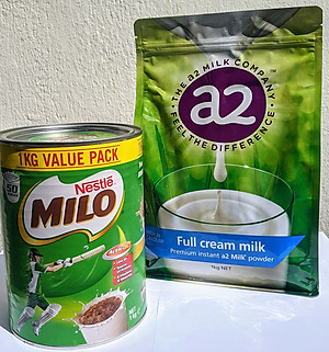 Sữa Milo Úc Nestle và A2 nguyên kem Úc giàu dinh dưỡng giúp trẻ phát triển chiều cao và tăng cường sức tăng- QuaTangMe Extaste