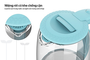 Ấm siêu tốc thủy tinh Sunhouse SHD1215 - Hàng Chính Hãng