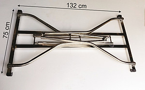 Võng Xếp Khung Inox Vuông Kibath