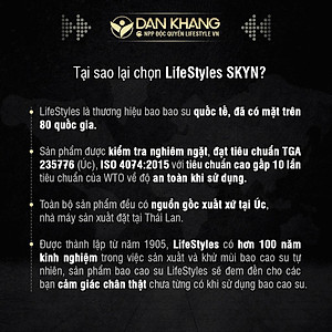 Bao Cao Su Kéo Dài Thời Gian LifeStyles Love Time Thiết kế Ôm Sát Nhiều Gel 100% Không Rách Bao - Hộp 3 bao