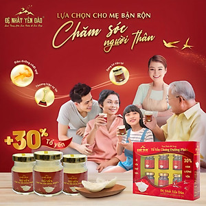 [TOP SALE] TỔ YẾN CHƯNG ĐƯỜNG PHÈN 100% Tổ Yến Thật (Hàm Lượng 30%) (6 Lọ X 70ML) - Đệ Nhất Yến Đảo - Tăng Sức Đề Kháng - Kích Thích Tiêu Hóa - An Thần - Bổ Phế - Long Đờm - Giảm Ho - Tăng Cường Trí Nhớ - Kéo Dài Thanh Xuân