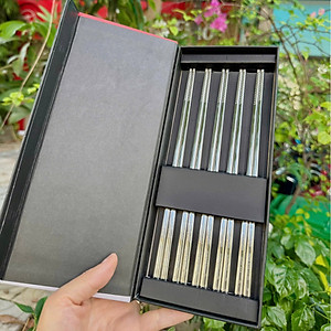 Sét đũa 5 đôi Inox 316 cao cấp Kalpen T4, chuẩn Gia Dụng Đức bảo hành 24 tháng