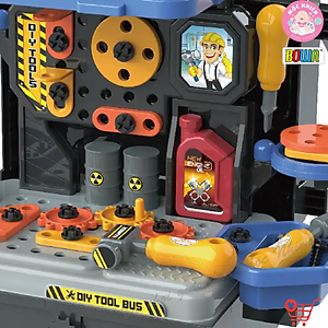 Đồ Chơi Hướng Nghiệp Nhập Vai Kỹ Sư BOWA 8071 – Xe buýt công cụ 59 chi tiết