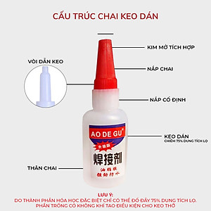 Keo Dán Siêu Dính Đa Năng Mọi Chất Liệu Cực Mạnh - Dán Gỗ Thuỷ Tinh Kim Loại Sắt Gốm Sứ Nhựa Vải