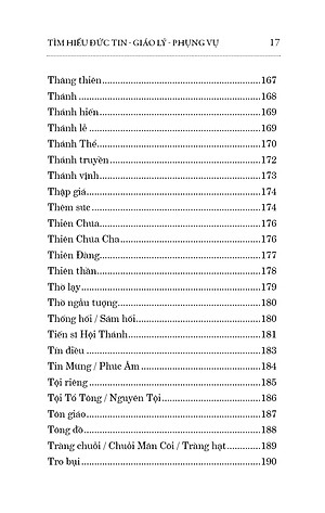 TỪ NGỮ GIẢN LƯỢC – Tìm Hiểu Đức Tin – Giáo Lý – Phụng Vụ