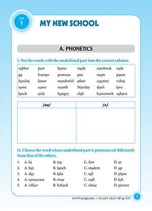 Bài Tập Tiếng Anh Lớp 6 (Không Đáp Án) (Sách Màu)