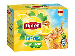 Combo 4 Trà Lipton Ice Tea Vị Chanh Mật Ong 16gói x 12gram/hộp