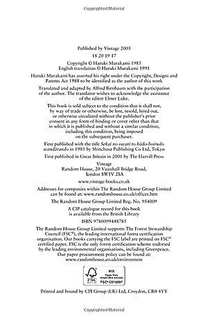 Sách Hardboiled Wonderland And The End Of The World