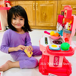 Bộ Đồ Chơi Hướng Nghiệp Nhập Vai BOWA 8777P - Cặp Nhà Bếp 34 Chi Tiết Dành Cho Bé Từ 3 Tuổi