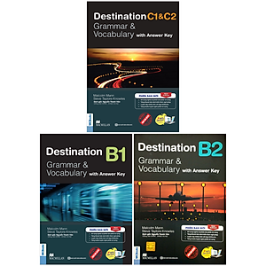 Sách - Combo Sách Destination - Grammar And Vocabulary with Answer Key - B1 + B2 + C1 And C2 (Bộ 3 Cuốn)