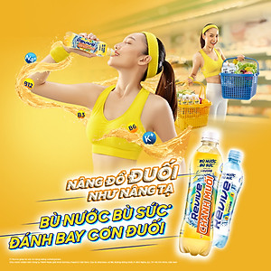 Thùng 24 Chai Nước Giải Khát Revive Chanh Muối (390ml/Chai)