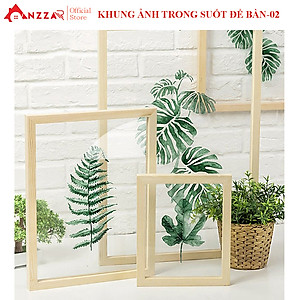 Khung ảnh để bàn nhiều kích thước, khung ảnh trong suốt Anzzar loại 2.5cm