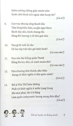 Câu Đố Luyện Trí Thông Minh - Nhân Vật, Địa Danh