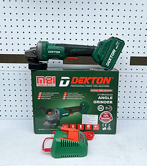MÁY MÀI GÓC SỬ DỤNG PIN 21V (CHÂN PIN PHỔ THÔNG) 100mm DEKTON M21-AG100BTV - HÀNG CHÍNH HÃNG