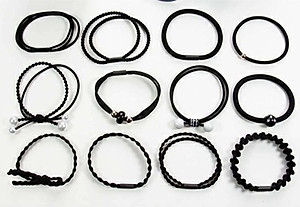 Sét 12 Dây Buộc Tóc Hàn Quốc, Chun Cột Tóc