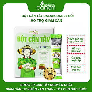 Bột cần tây hữu cơ nguyên chất sấy lạnh Dalahouse - Mẫu mới 2022 Hộp - Hỗ trợ giảm cân, cao huyết áp, ngăn chặn gia tăng mỡ trong máu
