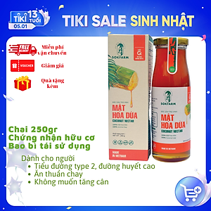 Mật hoa dừa Sokfarm - Vị ngon ngọt, An toàn cho trẻ nhỏ, bổ sung nhiều năng lượng