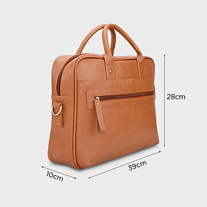 Cặp công sở Trita ( Thời trang nam cao cấp đựng vừa laptop 14.6 inch - Cặp da TCA2 )