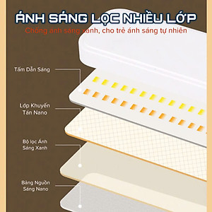 Đèn Học Để Bàn P9 800Lux 3 Chế Độ Ánh Sáng Trắng – Vàng – Trắng Vàng Có Hộc Đựng Bút