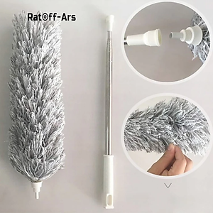 Cây quét trần nhà lau bụi cán dài đầu uốn cong, chổi quét trần nhà mạng nhện đa năng