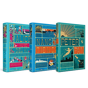 Sách Boxset ba tác phẩm kinh điển dành cho thiếu nhi (Peter Pan, Alice ở xứ sở diệu kì và Alice ở xứ sở trong gương, Nàng tiên cá và những câu chuyện khác)