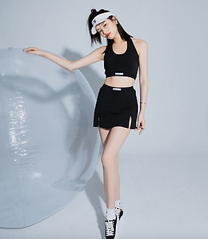 Bộ đồ bơi bikini nữ kín đáo quần short áo tay dài đi tắm biển, tập yoga, tập gym - B.31