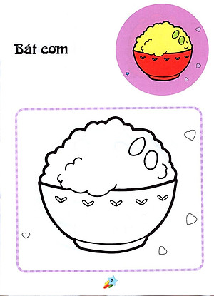 Sách 123 Nào Ta Tô Màu! - Thức Ăn