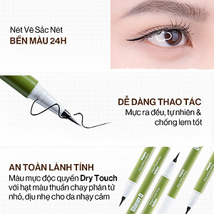 Kẻ Mắt Glamrr Q Chống Nước Thuần Chay VEGAN SUPER STAY EYELINER (0.6g)