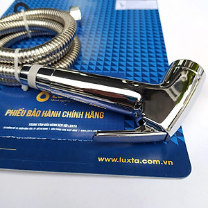 Vòi Xịt Toilet Xịt Vệ Sinh Chính Hãng LUXTA Cao Cấp - Nhiều chất liệu inox, nhựa ABS, nhựa mạ crome,..Đủ bộ đầu xịt, dây xịt chống xoắn, gác, phụ kiện ốc vít