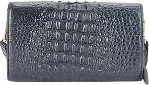 Túi Đeo Nữ Da Cá Sấu Huy Hoàng HT6255 (12 x 21 cm) - Đen