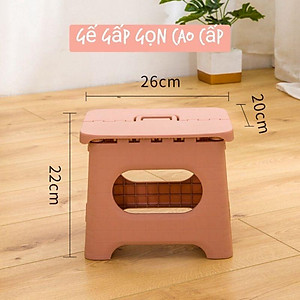 Ghế Nhựa Xếp Gấp Gọn Kiẻu Dáng Màu Đẹp Phong Cách Hàn Quốc