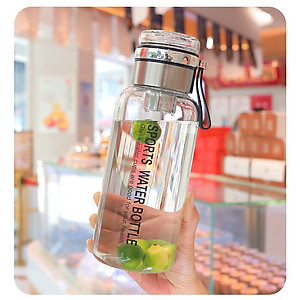 Bình Nước Thuỷ Tinh Kèm Nắp Pha Trà Thông Minh Cao Cấp Có Lọc Trà Inox Sang Trọng Tặng Túi Chống Nóng Quai Đeo