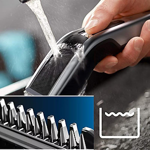 Tông Đơ Cắt Tóc PHILIPS HC5630/15 Series 500 - Nhập Khẩu Đức Lưỡi Dao Tự Mài, Lưỡi Dao Mài Đôi Cắt Nhanh Gấp 2 Lần Tông Đơ Thường - Hàng Nhập Khẩu