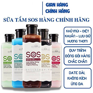 Sữa Tắm SOS Cho Chó Mèo, Sữa Tắm Chuyên Dụng SOS Chính Hãng 530ml