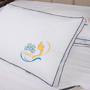 Ruột gối lông vũ nhân tạo microfiber LIDACO vỏ cotton 100% tiêu chuẩn 5 sao