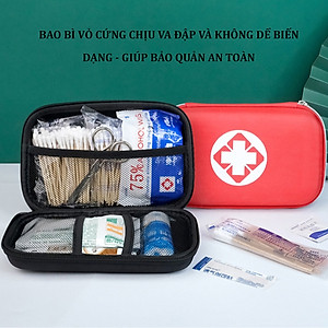 Hộp Đựng Y Tế Cho Gia Đình và Du Lịch Nhỏ Gọn Chống Nước và Chống Va Đập  - Túi Đựng y tế /Thuốc Nhỏ Gọn