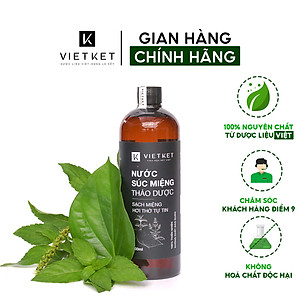 Nước súc miệng thảo dược VIETKET 500ml -  Chăm sóc và bảo vệ răng miệng