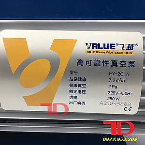 Máy hút chân không Value FY-2C-N hàng chính hãng