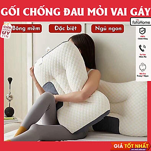 Gối Ngủ Chống Đau Mỏi Vai Gáy, Gối Spa Êm Chống Đau Cổ ,Gối Cao Su Non Chống Ngáy- Giảm Mệt