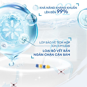 Viên Tẩy Bồn Cầu Fresh HY 350 Lần Xả, Làm Sạch Khuẩn & Ngăn Ngừa Mảng Bám, Khử Mùi Và Lưu Hương Thơm Mát (2 Vỉ Treo)
