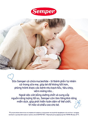 Combo 2 Sữa bột công thức Semper Baby Nutradefense 2 400g/hộp và Semper Bfidus Nutradefense 2 400g/hộp