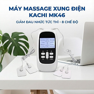 Máy Massage Xung Điện 4 Miếng Dán, 15 Mức Cường Độ, 8 Chế Độ, Giảm Đau Nhức, Tăng Cường Tuần Hoàn Máu Kachi MK46 - Hàng chính hãng