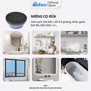 Máy Cọ Rửa Điện Cầm Tay Đa Năng Mifan K3 25W - Kèm 4 Đầu Chổi, Pin Sạc 2000mAh, Chống Nước IPX7, Tốc Độ 500rpm, Bảo Hành 12 Tháng