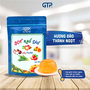 Bột Rau Câu (Jelly) hương Đào(200g/gói), Bột rau câu (Jelly) giòn dẻo