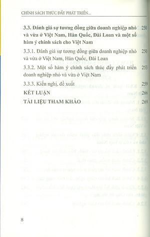 Chính Sách Thúc Đẩy Phát Triển Doanh Nghiệp Nhỏ Và Vừa Ở Hàn Quốc, Đài Loan Và Hàm Ý Cho Việt Nam (Sách Chuyên Khảo)
