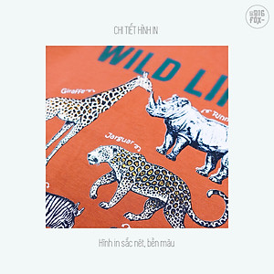 Áo Thun Bé Trai Size Đại Bigfox, Áo Phông Trẻ Em Mùa Hè Hình In Động Vật Wild Life Chất Cotton Mềm Mịn 3-11 Tuổi