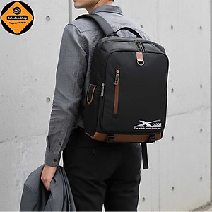 Balo Laptop Thời Trang Cao Cấp Xbags XB3101 Màu Đen, Thiết Kế Dạng Hộp Lớn Nhiều Ngăn, Chống Nước Chống Sốc, Cá Tính, Phù Hợp Đi Làm Đi Học!
